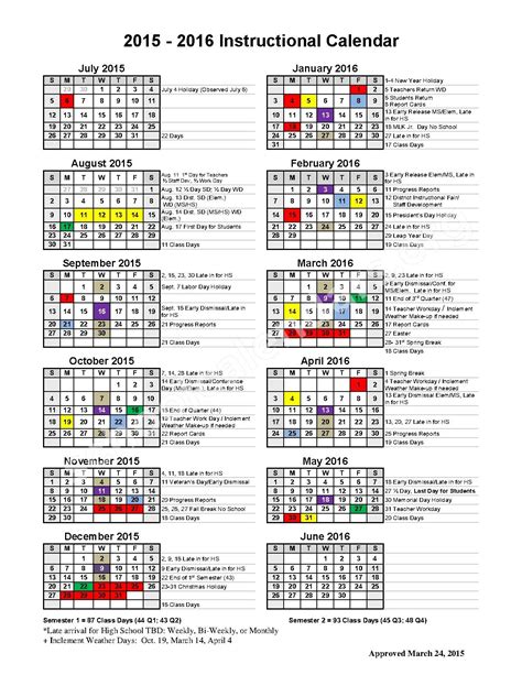 Sc Edu Academic Calendar